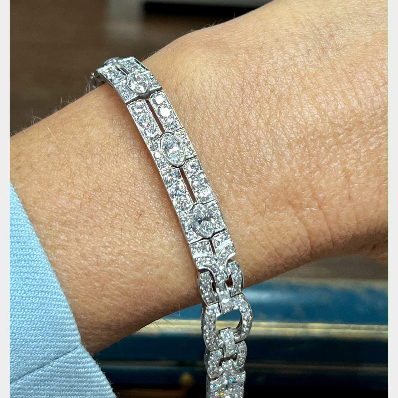 Tiffany  Co 923ct Diamond Platinum Tennis Bracelet image 8  Beautiful  jewelry bracelet Diamond bracelet Fine jewelry bracelets